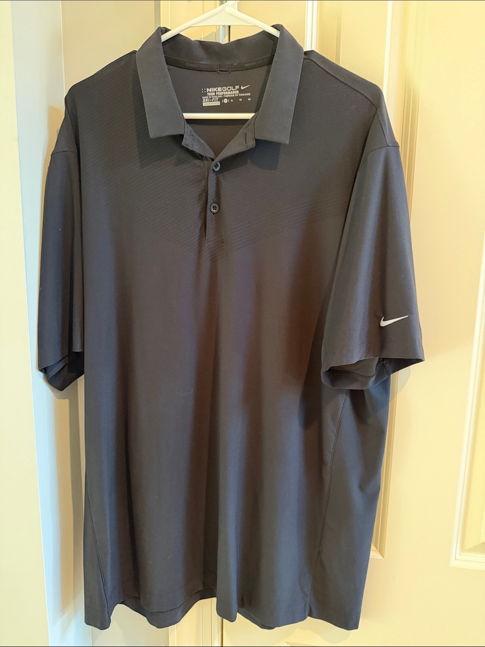 Nike Men’s Black Polo Shirt with Swoosh
